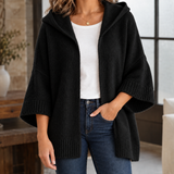 Valerie-Jane Hooded Cardigan - Black