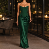 Gwendolen Corset Maxi Dress - Green
