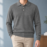 Hudson Collared Polo - Gray