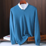 Valence V-Neck Sweater - Blue