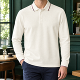 Lothaire Tipped Polo - Cream