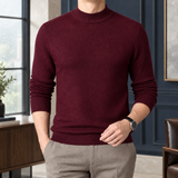 Wyatt Mock Neck Sweater - Red