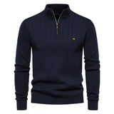 Leeroy Half-Zip Sweater - Navy