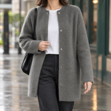 Lillian Brushed Cardigan - Dark Gray