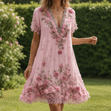 Vivienne Floral Dress - Pink