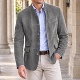 Raoul Mandarin Blazer - Light Gray