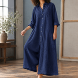Berenice-Mae Wide Leg Jumpsuit - Dark Blue
