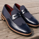 Parma Leather Loafers - Navy