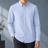 Dario Striped Shirt - Light Blue White
