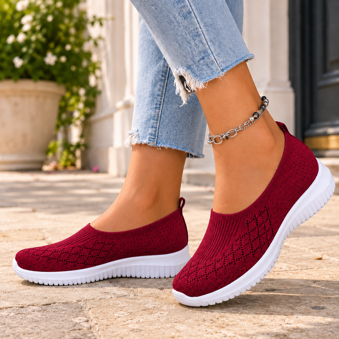 Bandini Orthopedic Sneakers - Red