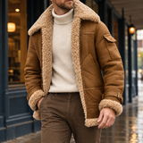 Connor Aviator Jacket - Ginger Yellow