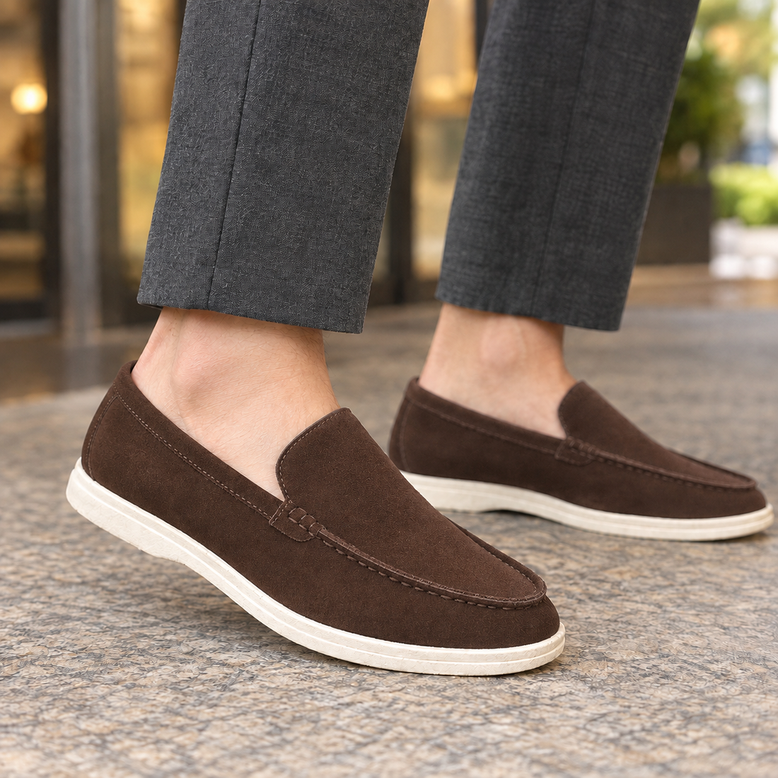 Bassano Slip-On Loafers - Brown