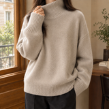 Imogen-Elise Turtleneck Sweater - Light Khaki