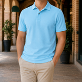 Balthasar Classic Polo - Light Blue