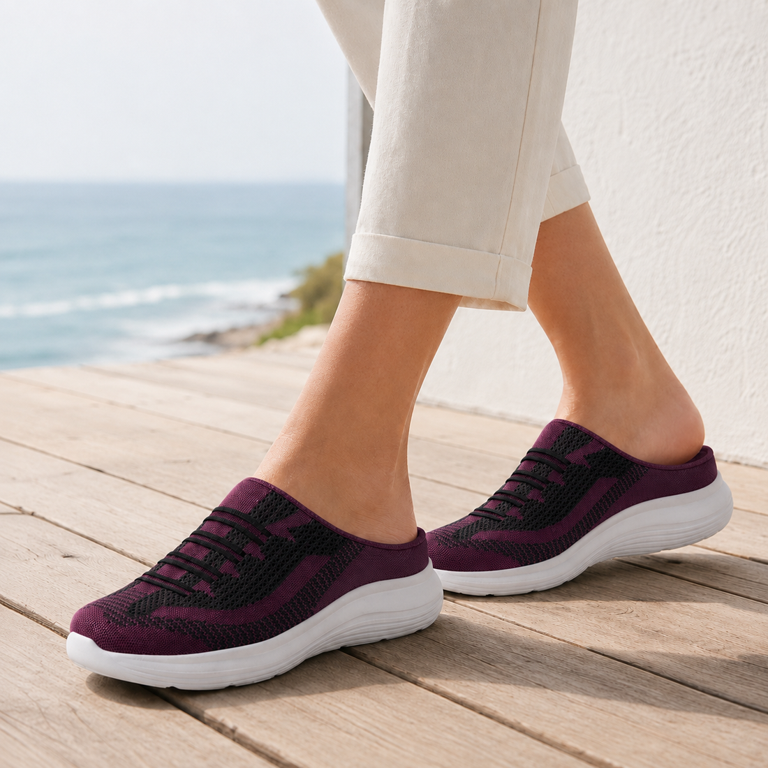 Bruni Slip-On Sneakers - Purple