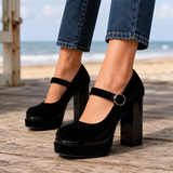 Gori Mary Jane Heels - Black