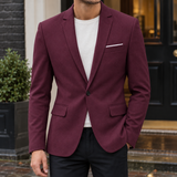 Austin Tailored Blazer - Wine Red
