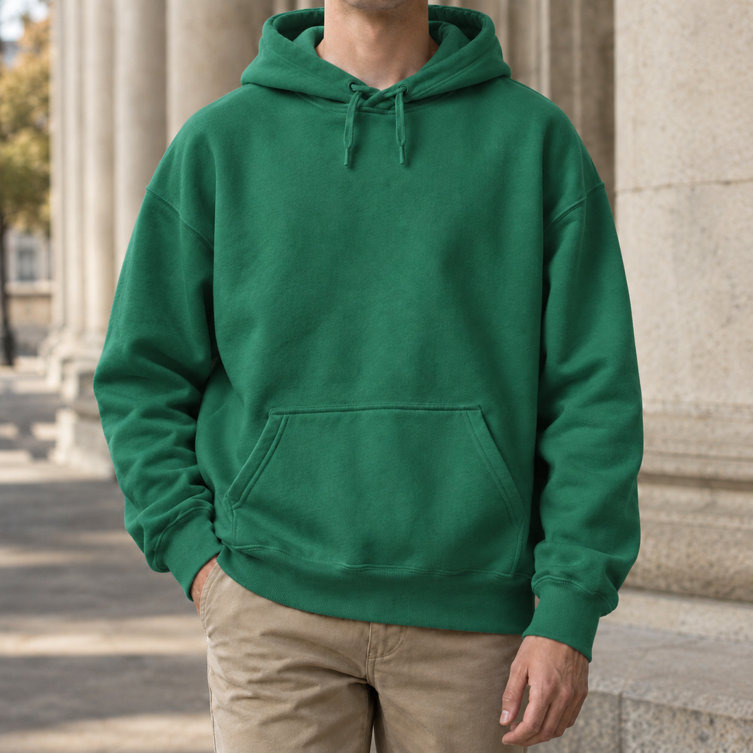 Mathias Drawstring Hoodie - Green