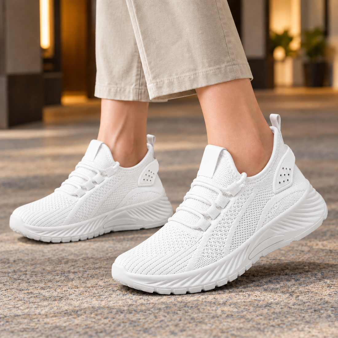Cervini Breathable Sneakers - White
