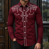 Nicholas Vine Shirt - Burgundy