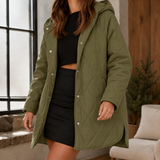 Emmeline-Skye Quilted Jacket - Army Green
