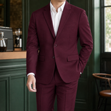 Marco Tailored Set - Burgundy