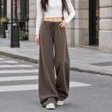 Joelle-Jane Wide Leg Pants - Chestnut Brown