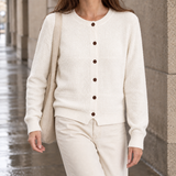 Ninon-Hope Textured Cardigan - White