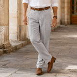Dorian Straight-Leg Pants - Gray
