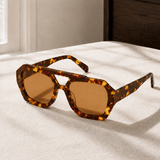 Octavian Retro Sunglasses - Amber