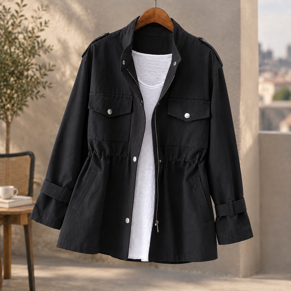 Celandine-June Utility Jacket - Black