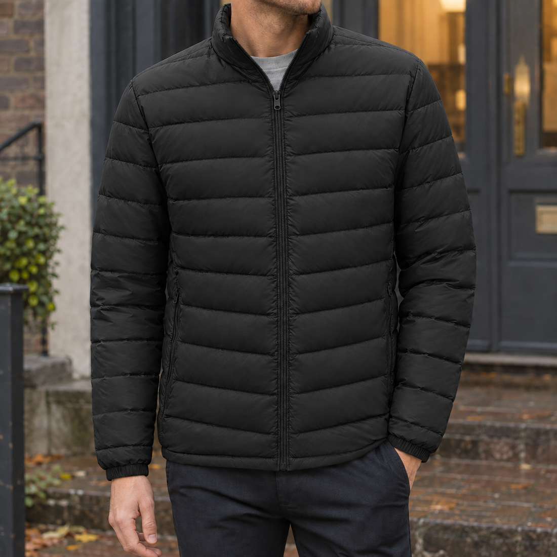 Oliver Puffer Jacket - Black