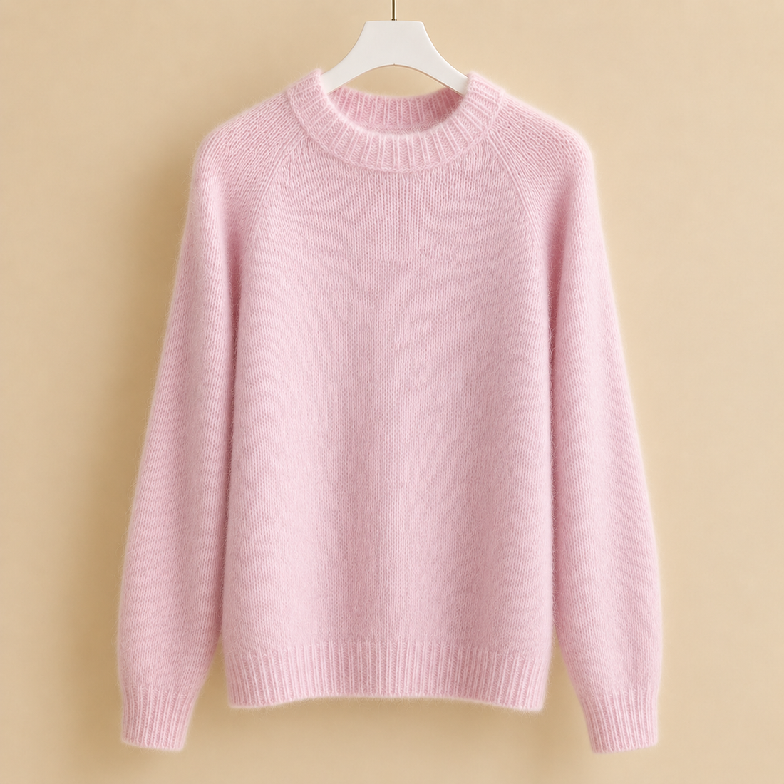 Tabitha-Jade Brushed Sweater - Sakura Pink
