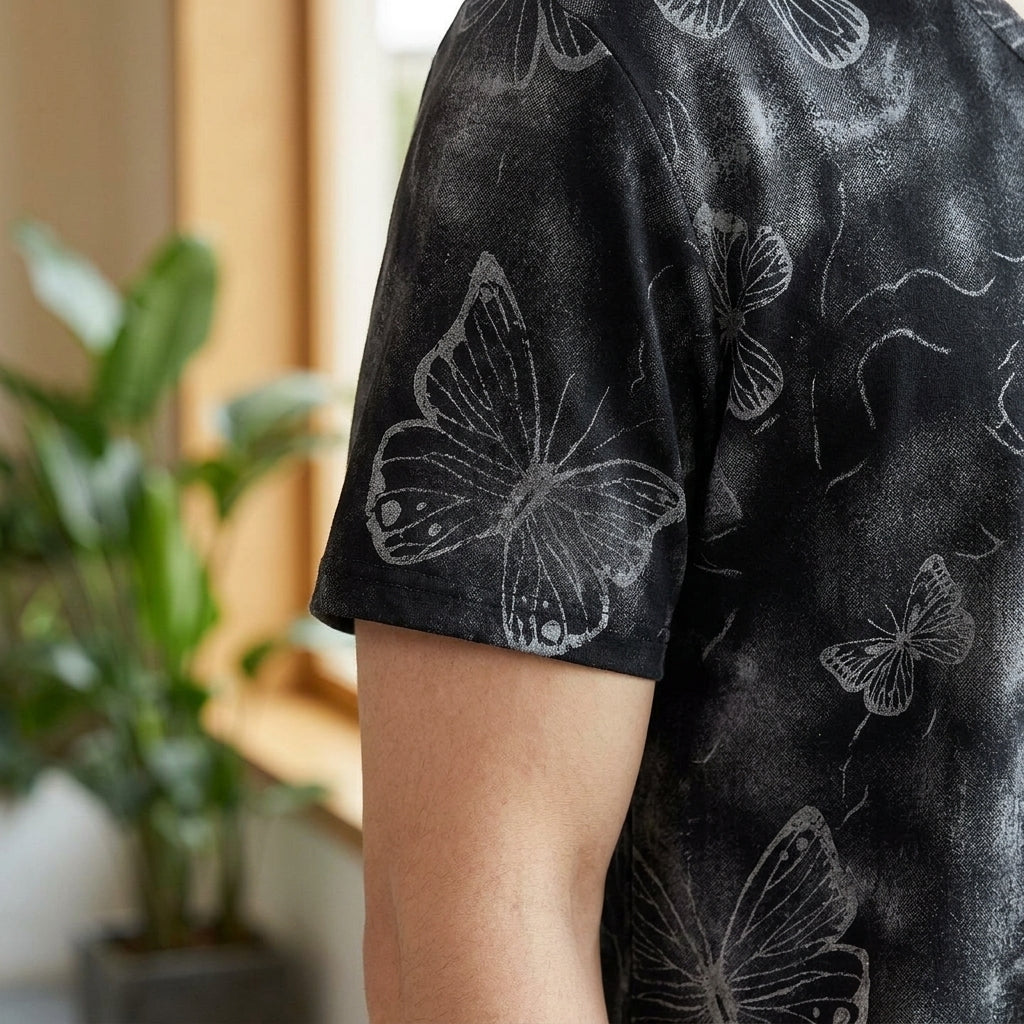 Austin V Neck T-Shirt - Lead Product Detail
