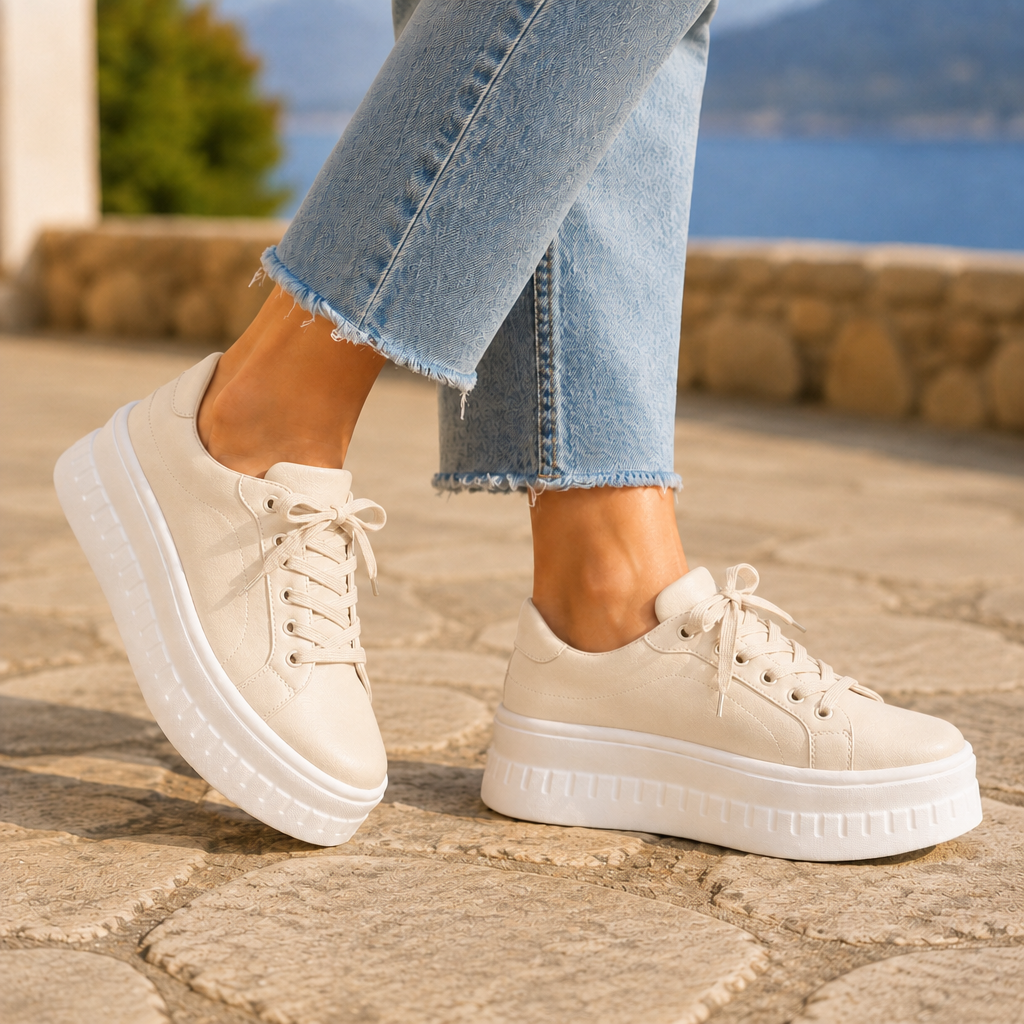 Brindisi Orthopedic Sneakers - Beige