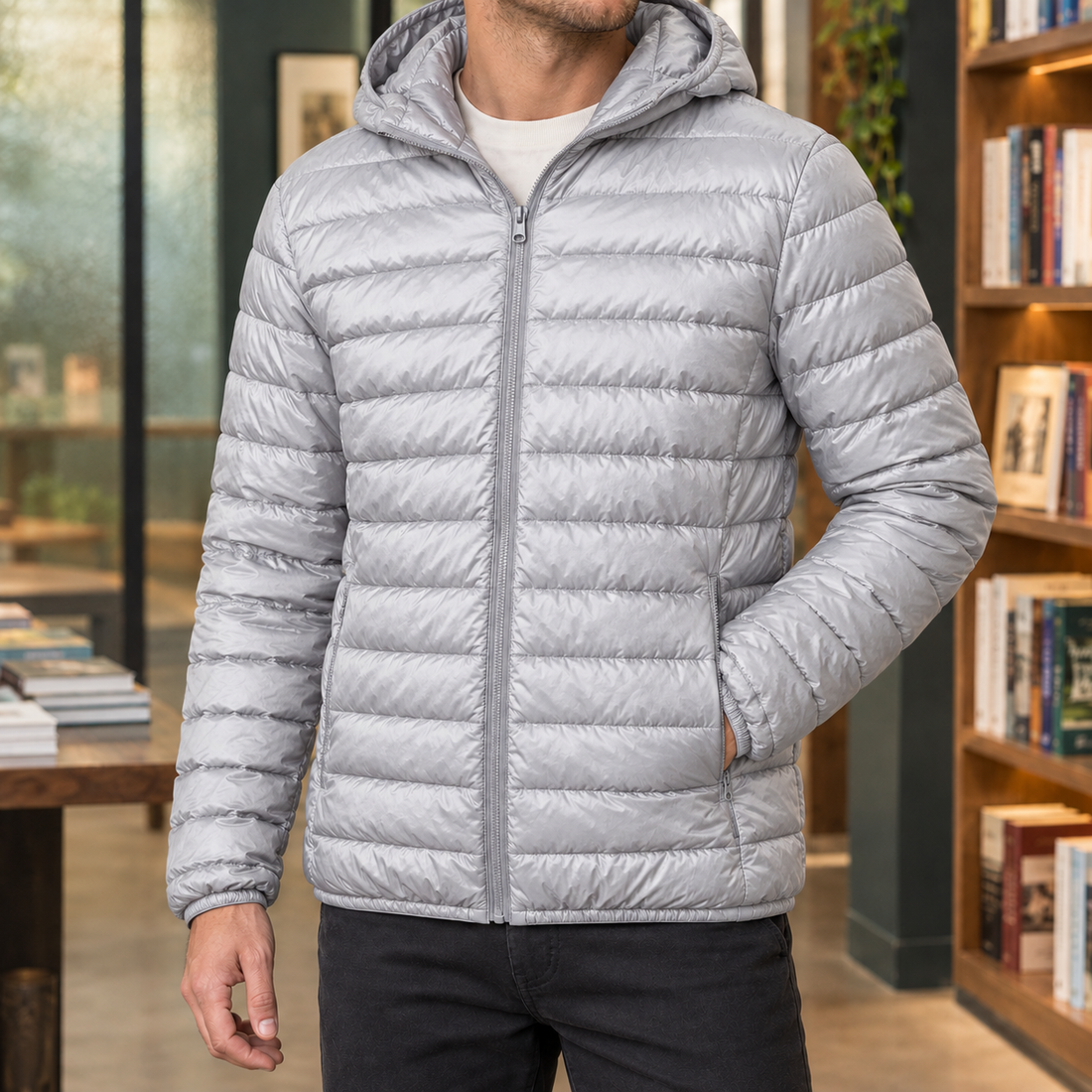 Marco Hooded Jacket - Silver