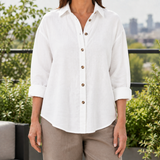 Brigitte-Marie Relaxed Shirt - White