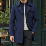 Macaire Layered Jacket - Navy Blue