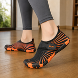 Novara Five-Toe Water Shoes - Black Orange