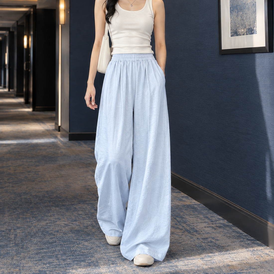 Kara-Kate Wide Leg Pants - Blue