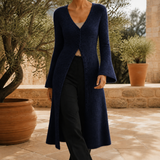 Alba-Faye V Neck Sweater - Blue