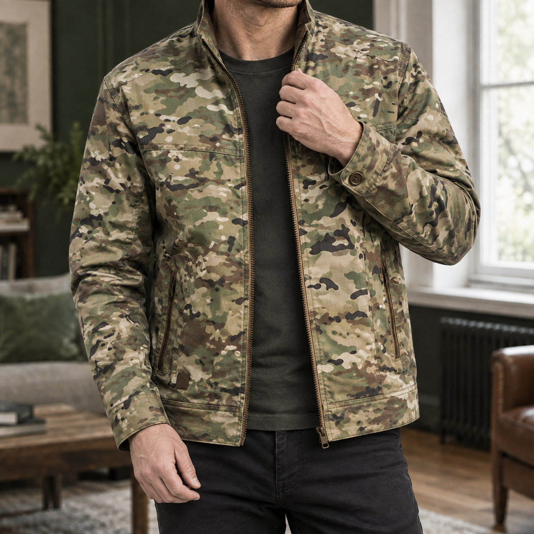 Dario Utility Jacket - Cp Camouflage