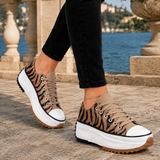 Biagini Platform Sneakers - Zebra