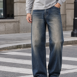 Wyatt Wide Leg Jeans - Nostalgic Blue