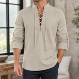Ralph Lace-Up Shirt - Khaki