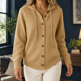 Diantha Hooded Cardigan - Khaki