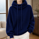 Daphne-Mae Cowl Neck Sweater - Navy Blue