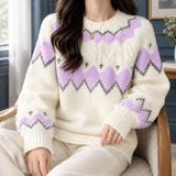 Morgan-Rae Fair Isle Sweater - Purple