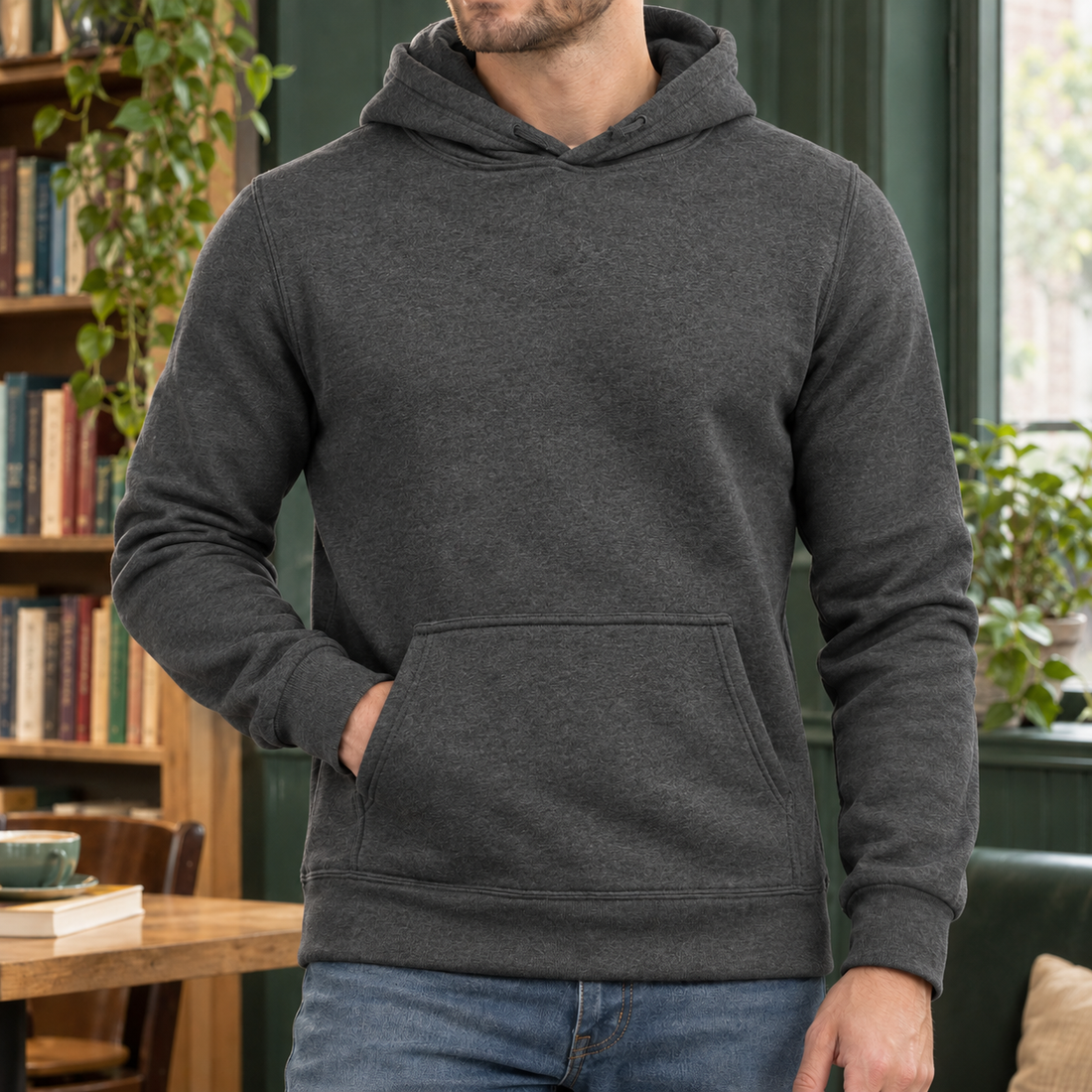 Damien Pullover Hoodie - Dark Gray