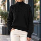 Paloma-Marie Cable Knit Sweater - Black
